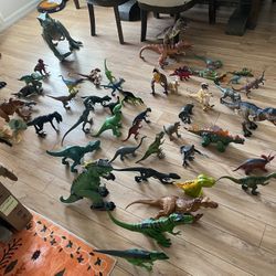 Dinasour Collection More Than 50 All Different Sizes I Have One One Huge 