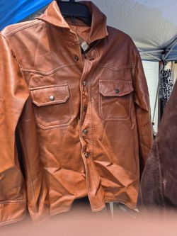 Vintage brown  vinyl jacket