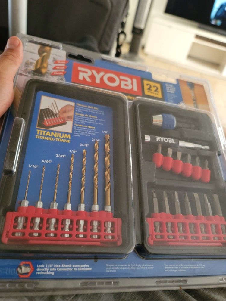 Ryobi Drill and Drive System Power Drive Set 21 Pieces