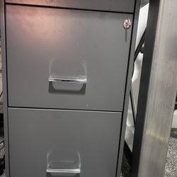 Gray Metal File Cabinets 