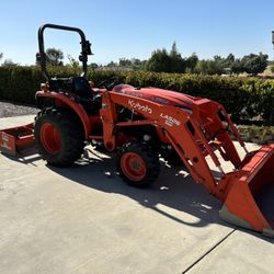 Kubota Tractor Mowing Grading …