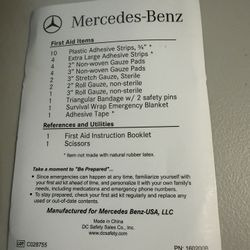 Mercedes Benz OEM first aid kit NEW
