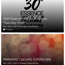 Two(2) Essence Festival Tickets 