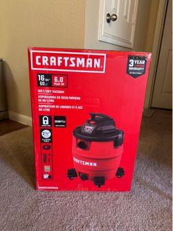 CRAFTSMAN 16 Gallon 6.0 HP Corded Wet/Dry Shop Vac with Accessories