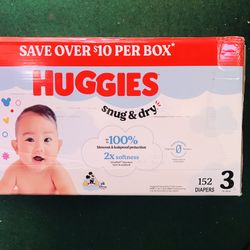 Huggies Snug Dry Size 3/152 Diapers 