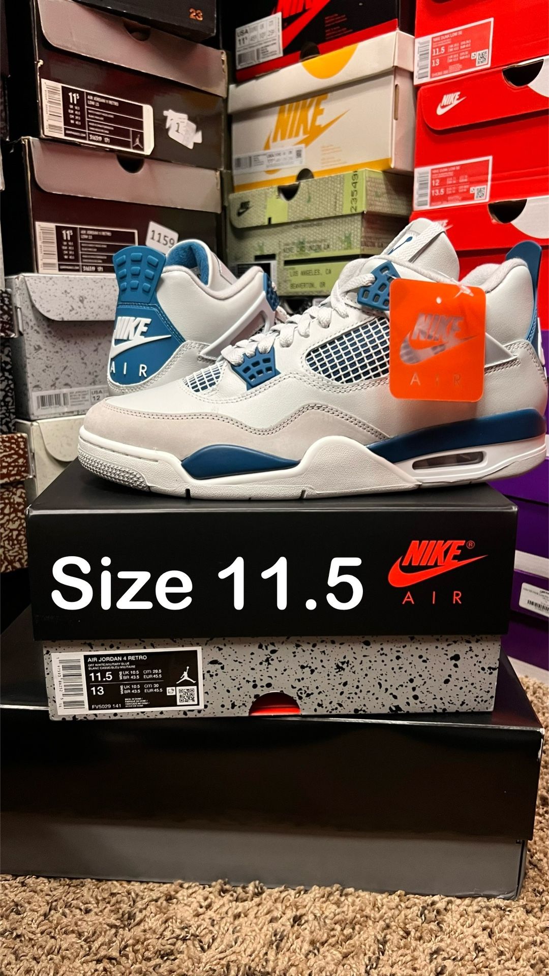 Jordan 4 Military Blue