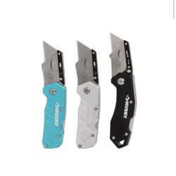 Husky 3pk Lock Back Utility Knife Set