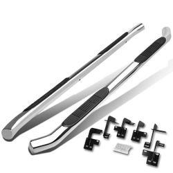 Dodge Ram 19-21 1500 Quad Cab 3inch Chrome oval Tubes running boards   Dodge Ram 19-21 1500 Quad Cab 3 pulgadas Cromado ovalado Estribos de tubos