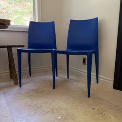 DWR Bellini Chairs - Blue (discontinued) - 6 