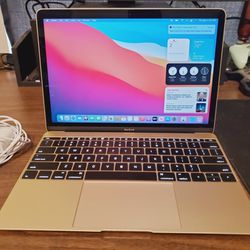 Apple MacBook Laptop. Gold, Updated MacOS, Microsoft Office, 15