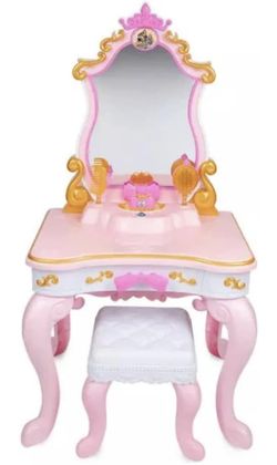 Disney Princess Musical Vanity +Stool w/Enchanting Messages & Celebration Song