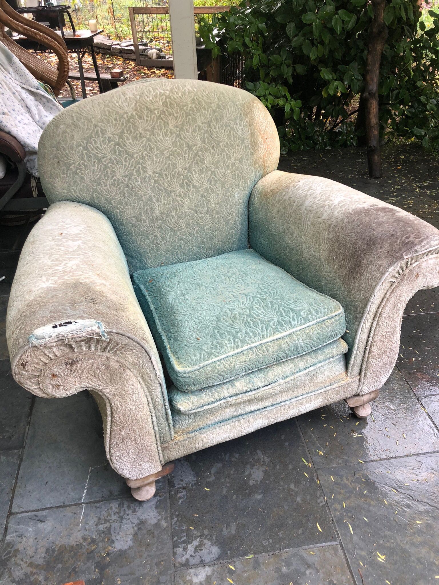 Vintage Overstuffed Chair