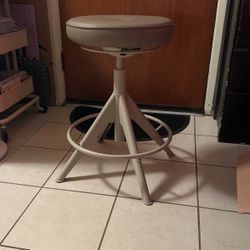 IKEA Leather Adjustable Stool 
