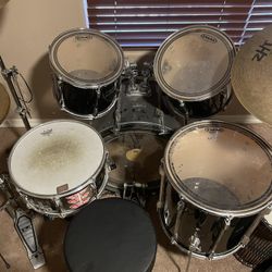 BLACK Pearl Export Series 80’s FULL DRUM SET 