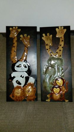 Pictures Noah's Ark Metal Art Work 29 H 12 W 1 D