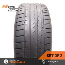 Set of 2 Used  7.5/32  Summer 245/40R19  98Y  Michelin  Pilot Sport 4 ZP
