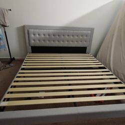 King Size Bedframe And  Mattress 