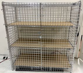 Locking Wire Security Cage Shelving - Store Closing