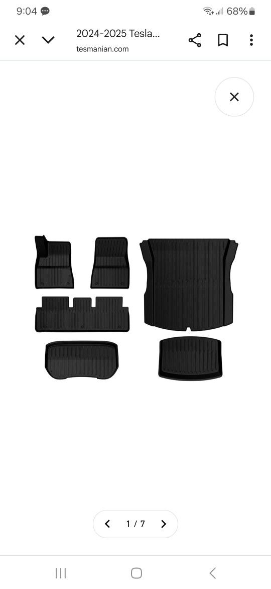 Tesla Mats For 2024 Model 3 New In Box Pick Up In Pomona $100