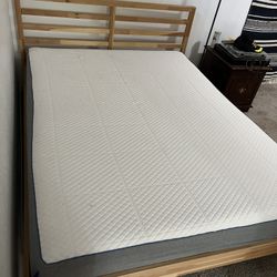 Gently Used Nectar Mattress + Bed frame (Queen)