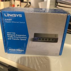 Linksys 5 port Ethernet Switch
