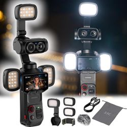 JJC 3-Light Video & Vlogging Kit