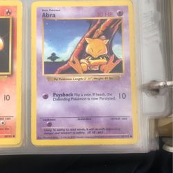 Abra Shadowless Base Set Pokémon Card