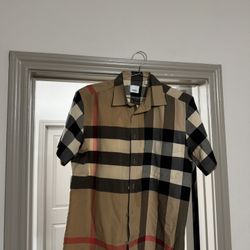 Burberry Button Down & Swim Trunks