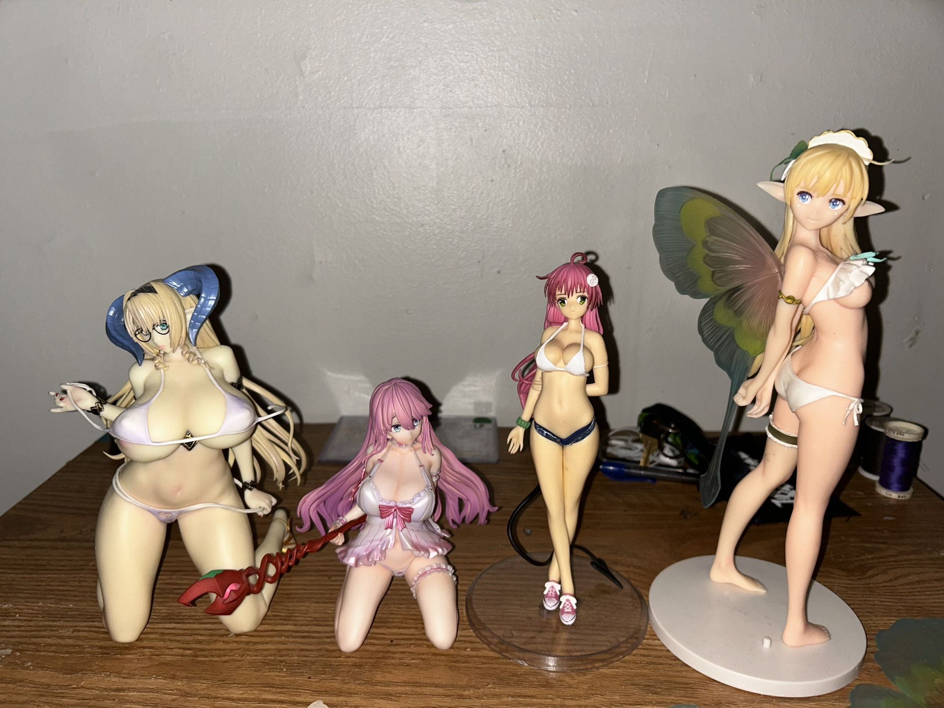 4 Anime Figures, good Condition