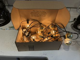 Radiance Clear String Globe Lights – 25 ft | Black Wire 