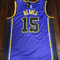Lakers-REAVES brand New Double Stitched 