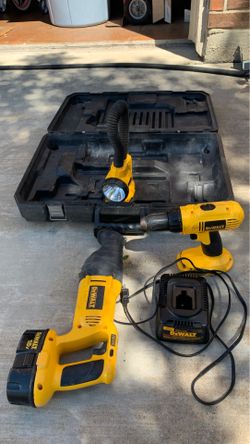 Dewalt Ziz saw, hammer drill, charger, battery 18 volt
