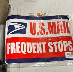 Post office magnate sign for vehicle