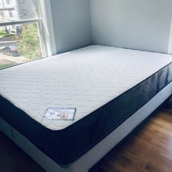 MATTRESS+BOX Queen Size Foam Ortopédico 12”Thick Box Spring 9”inches Brand New We Deliver 