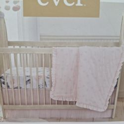 Ever & Ever Crib Bedding Set -Vintage Rose