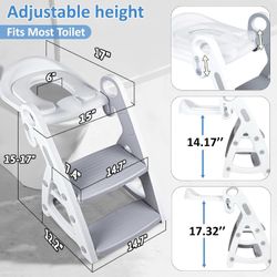 New in Box-Potty Training Toilet, 2-in-1 Stable Potty Seat with Step Stool