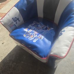 Re-upholster chair For dodger fans