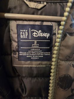 Baby Gap Disney Toddler Puffer Jacket Size 2
