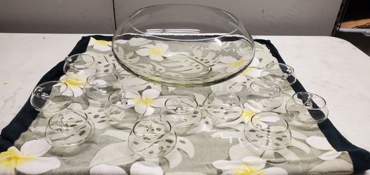 Vintage Punch Bowl Set