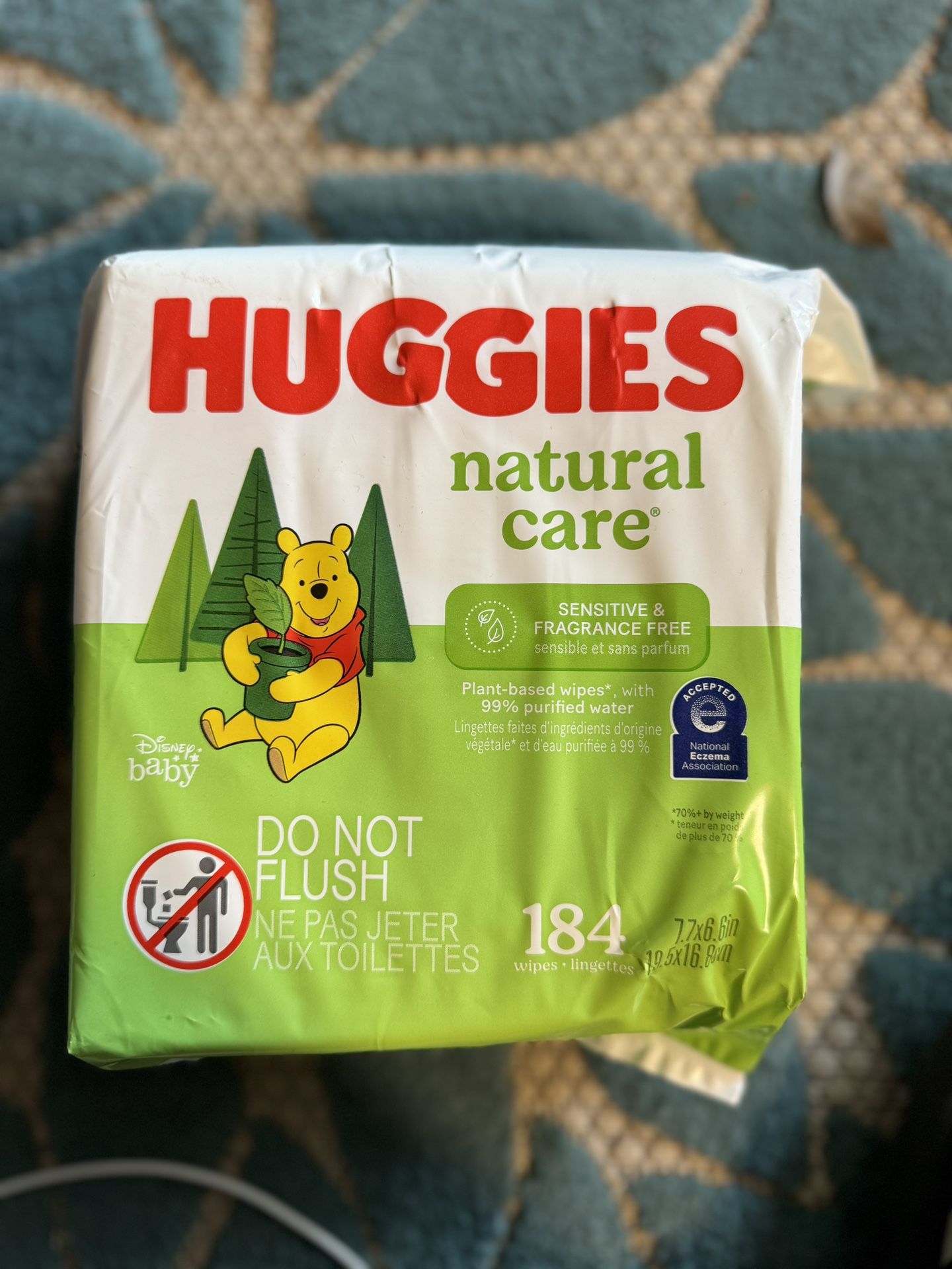 Huggies Natural Care Sensitive Baby Wipes, Unscented, 1 Refill, 184 Total Ct 