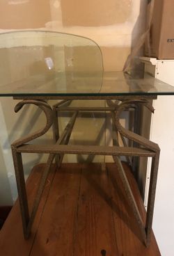 Glass end table