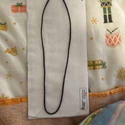 Black Necklace No Pendant On