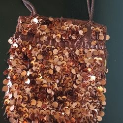 Brown/Copper Sequin Purse/Handbag