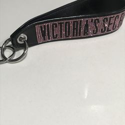 Victoria’s Secret Rhinestone Wristlet Keychain 🖤💗