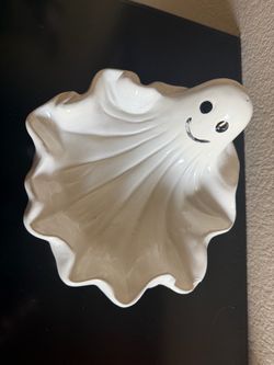 Halloween Ghost Ceramic Candy Dish