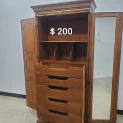 Tall Dresser Solid Wood 