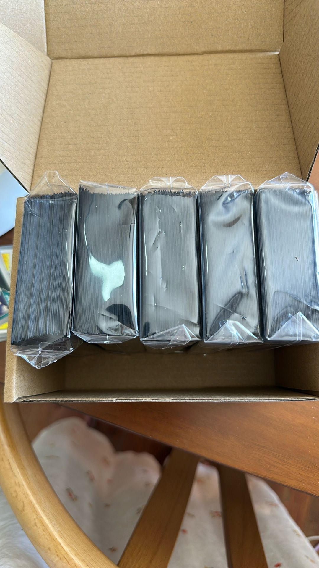OHE 500 Counts Card Sleeves, Matte Black Baseball Card Sleeves, Soft Penny Card Sleeve Deck Card Protectors, Standard Trading Card Sleeve Fit for MTG,