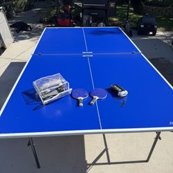 Never Been Used ! AXOS KETTLER outdoor Ping-Pong Table With Cover And All Accessories ** OBO