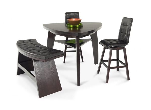 Blake Cherry Black 7 Piece Counter Set Bobs Com