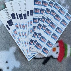 USPS- Book Of Stamps - U.S. Flag Stamps